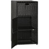 Ratten Outdoor Towel Rack for Pool Towel Rack, Dark Brown
