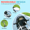 Qaba 3 in 1 Kids Push Car Toddler Sliding Car, Foot to Floor Design with Music, Light, Handle, Removable Canopy, White