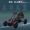 Pedal Go Kart with Adjustable Seat, Forward, Backward, Handbrake, Shock Absorption for 3-8 Years, Black