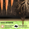 Wooden Raised Garden Bed, Elevated Planter Box with Storage Shelf, Drainage Holes and Liner, 34