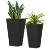 Set of 2 Tall Planters with Drainage Holes, 22
