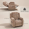 Massage Recliner Chair, Power Recliner with Quiet Brushless Motor, Remote, Pockets, 2 Memory Positions