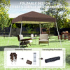 8' x 8' Pop Up Canopy, Outdoor Folding Tent, Portable Party Tent with Carrying Bag for Camping, Party, Picnic, Coffee