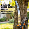 2-In-1 Manual Pole Saw, Hand Pruning Saw, Secateurs with Safety Lock, 6.5ft Aluminium Telescopic Pole Pruner
