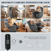 Power Recliner Chair with Massage, Electric Lift Chair for Elderly with Side Pockets, 2 Memory Positions, Remote, Dark Grey