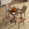Dining Table for 4 People - Modern Kitchen Table with Wood-Effect Top, 27.6