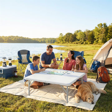Folding Picnic Table Heavy Duty Camping Table 34