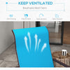 Patio Glider with Breathable Mesh Fabric, Outdoor Glider Chair, Garden Rocking Gliding Seat for Patio, Yard, Porch, Blue
