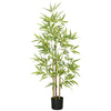 4ft Artificial Tree, Indoor Fake Bamboo with Pot, for Home Office Living Room Decor