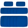 Outdoor 14pc Patio Rattan Sofa Set Cushion Polyester Cover Replacement Set - No Cushion Included Navy Blue