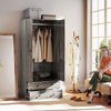 Armoire Wardrobe Closet with 2 Drawers, 71