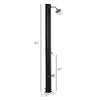 7ft Outdoor Solar Heated Shower with 360 Rotating Shower Head, Foot Shower Faucet, Temperature and Pressure Adjustable