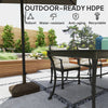 Patio Umbrella Base Umbrella Stand, Heavy Duty Outdoor Umbrella Stand Base 17.7
