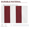 11' x 10' Retractable Awning Fabric Replacement Outdoor Sunshade Canopy Awning Cover, UV Protection, Red & White
