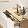 Narrow Shoe Cabinet for Entryway with 2 Flip Drawers, Top Drawer and Adjustable Shelves for 12 Pairs of Shoes, Black