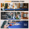 Soozier 9' x 5' Full Size Table Tennis Table, Folding Ping Pong Table with Paddles and Balls