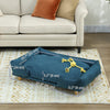 Washable Dog Sofa for Large Dogs, Elevated Pet Couch with Anti-slip Foot Pads, Dark Blue