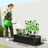Galvanized Raised Garden Beds, Outdoor Planter Box, Set of 2, for Flowers, Herbs and Vegetables, Black