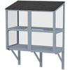 Catio Outdoor Cat Enclosure Wall-Mounted 2-Level Outdoor Cat House with Waterproof Roof 39.4