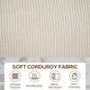 Three Seater Sofa, Fabric 3 Seater Couch with Spring Cushion and Cup Holders for Living Room, Bedroom