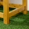 Raised Garden Bed with Folding Side Table, Elevated Wood Planter Box for Flowers and Vegetables, Use for Patio, Balcony