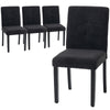 Modern Dining Chairs Set of 4, Kitchen Chairs with Rubberwood Legs and Padded Seat