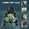 Pedal Go Kart with Adjustable Seat, EVA Tyres, Safety Handbrake, for Ages 3-6 Years Old, Green
