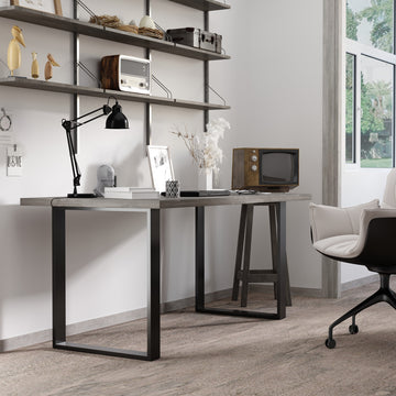 Metal Table Legs Set of 2, Square DIY Furniture Table Legs with Screws and Floor Protectors