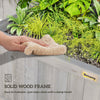 Wood Planter with Trellis for Vine Climbing, Raised Garden Bed, Privacy Screen for Backyard, Patio, Deck, Dark Grey