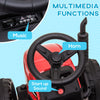 12V Kids Ride on Tractor with Trailer, Remote Control, Music Start up Sound and Horn, USB, LED Lights