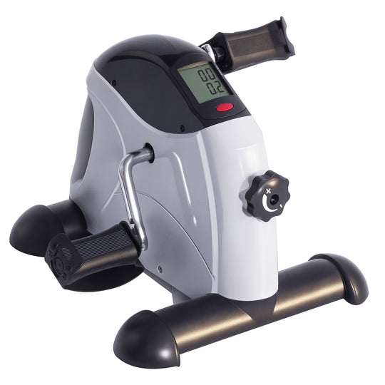 Mini vélo d'exercice portable Soozier pour bureau, pédalier d'intérieur pour mains et pieds avec écran LCD
