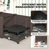 Plastic Raised Garden Bed, Outdoor Planter Box with Drainage Holes for Patio, Balcony, 47.2