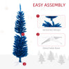 5ft Pencil Christmas Trees, Skinny Artificial Christmas Tree for Xmas Holiday Decor, Deep