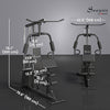 Soozier Multifunction Home Power Exercise Gym System Weight Training Exercise Workout Station Fitness Strength Machine for Whole Body Training