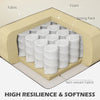 L-Shape Sofa, Modern Sectional Couch with Changeable Chaise Lounge, Pillows and Wooden Legs for Living Room, Cream White