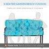 Porch Swing Cushion Garden Bench Cushion with Backrest, Non-Slip 3-Seater Soft Pad, Swing Chair Mat Replacement for Indoor and Outdoor, 59.1