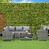 5 Pieces Wicker Patio Furniture Set with 4