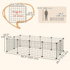 Pet Playpen, DIY Cage House for Small Animals, Guinea Pigs, Hedgehogs, Black