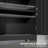 Bathroom Cabinet, Bathroom Storage Cabinet with 2 Drawers, Adjustable Shelf for Living Room, Entryway, Black