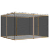 Replacement Mosquito Netting for Gazebo 10' x 13' Black Screen Walls for Canopy with Zippers, Khaki