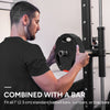 Soozier 1-Inch Weight Plates, Barbell Weights Set for Weightlifting and Strength Training, 2 x 11lbs + 2 x 5.5lbs