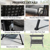 3-Person Porch Swing Chair, Patio Swing Bench with Adjustable Canopy, Removable Thicken Cushion and Weather Resistant Steel Frame for Outdoor, Garden, Poolside, Light Grey