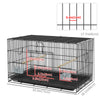 Birdcage for Canaries, Lovebirds Finches, Budgie Cage with Removable Tray, Bottom Mesh Panel, Wooden Perches, Swing, Ramp, Food Containers, 30