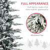 7.5' Pre Lit Arctic Fir Artificial Flocked Christmas Trees, with Snow Branches, Warm White UL Listed Clear Lights