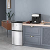 3.2 Cu Ft Compact Refrigerator, Mini Fridge with Freezer, Adjustable Shelves and Reversible Doors for Bedroom