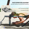 Folding Lounge Chair w/ Reclining Back, Mixed Grey