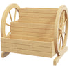 Wooden Wagon Planter Box, 3-Tier Raised Garden Bed, for Vegetables Flowers Herbs, 24
