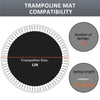 Soozier Trampoline Mat Replacement with Spring Pull Tool and 72 V-Hooks, Fits 12ft Trampoline, Using 5.5