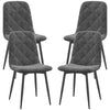 Dining Chairs Set of 4, Upholstered Dining Room Chairs with Steel Legs, Modern Kitchen Chair for Dining Room