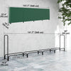 Firewood Rack with Waterproof Cover, 500 kg Log Storage Holder with Steel Chains, 142